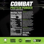 MusclePharm Combat Protein Powder, Chocolate Milk Flavor, Fuels Muscles for Productive Workouts, 5 Protein Sources including Whey Protein Isolate & Egg Albumin, Gluten Free, 4.2 lb, 52 Servings