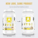Ryse Loaded Protein Powder | 25g Whey Protein Isolate & Concentrate | with Prebiotic Fiber & MCTs | Low Carbs & Low Sugar | 27 Servings (Vanilla Peanut Butter)