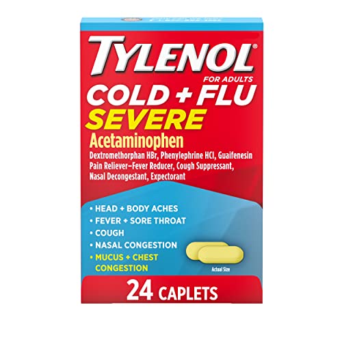 Tylenol Cold + Flu Severe Caplets, 24 ct