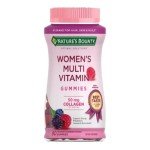 Nature's Bounty Optimal Solutions Women's Multivitamin, Immune and Cellular Energy Support, Bone Health, Raspberry Flavor, 80 Gummies, 40 Total Servings