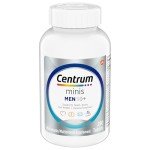 Centrum Minis Silver Multivitamin for Men 50 Plus, Multivitamin/Multimineral Supplement, Vitamin D3, B-Vitamins and Zinc, Non-GMO Ingredients, Supports Memory and Cognition in Older Adults - 280 Ct