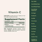 Nature’s Bounty Vitamin C, Supports a Healthy Immune System, Vitamin Supplement, 500mg, 250 Tablets