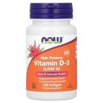 NOW Foods Supplements, Vitamin D-3 2,000 IU, High Potency, Structural Support*, 240 Softgels