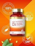 Carlyle Vitamin D3 10000 IU 400 Softgels | Value Size | Max Potency | Non-GMO, Gluten Free Supplement