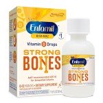 Enfamil Baby Vitamin D-Vi-Sol Liquid Vitamin D Drops, Supports Strong Teeth & Bone Development, 50mL Bottle