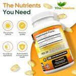 Vitamin D3 5000 IU, 365 Easy-Swallow Softgels, High Strength Vitamin D 5000 IU Supplement - Full Year Supply