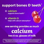 vitafusion Chewable Calcium Gummy Vitamins for Bone and Teeth Support, Fruit and Cream Flavored, America’s Number 1 Gummy Vitamin Brand, 50 Day Supply, 100 Count