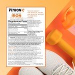 Vitron-C Iron Supplement, Immunity Support Iron Supplements with Vitamin C, Iron Pills for Immune Support, 60 Count