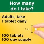 Nature Made Magnesium Oxide 250 mg, Magnesium Supplement for Muscle, Heart, Bone and Nerve Health Support, 100 Tablets, 100 Day Supply