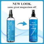 Seven Minerals, Pure Magnesium Oil Spray - Big 12 oz (Lasts 24 Months) - USP Grade Magnesium Spray, No Unhealthy Trace Minerals - from Ancient Underground Permian Seabed in USA, Free eBook Included