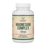 Magnesium Complex Supplement 180 Capsules (436mg Elemental Magnesium Provided by 2,300mg of Eight Different Forms of Magnesium) MAG-8 Provides 100% Daily Recommended Value of Magnesium by Double Wood