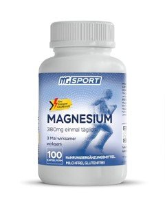 Magnesium Supplement Complex MGSPORT - High Absorption Supplement with Vitamins B6, D, E - Relieves Leg Cramps & Muscle Support - 100 Servings