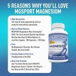 Magnesium Supplement Complex MGSPORT - High Absorption Supplement with Vitamins B6, D, E - Relieves Leg Cramps & Muscle Support - 100 Servings