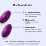 OLLY Ultra Strength Sleep Softgels, 10mg Melatonin, L-Theanine, Chamomile, Magnesium, Lemon Balm, Supports Deep Restful Sleep, Nighttime Sleep Aid, Non Habit-Forming - 60 Count