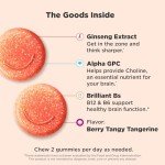 OLLY Laser Focus Gummy, Ginseng, Alpha GPC, B Vitamins, Berry Tangerine Flavor - 36 Count