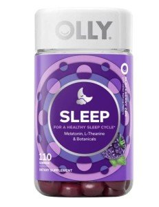OLLY Restful Sleep Gummy Supplement with Melatonin & L-theanine Chamomile, BlackBerry Zen, (55 Day Supply) Supports A Healthy Sleep Cycle* Packaging May Vary (110 Gummies)