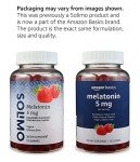 Amazon Basics Melatonin 5mg, 120 Gummies (2 per Serving), Strawberry (Previously Solimo)