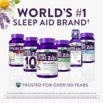 ZzzQuil PURE Zzzs Melatonin Gummies, Sleep Aid, Melatonin 2mg, with Chamomile & Lavender, Melatonin Sleep Gummies, Sleep Aids for Adults, Wildberry Vanilla Flavored, 72 Sleep Gummies