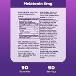 Natrol Melatonin Gummies, Sleep Support, 90 Strawberry-Flavored Adult Melatonin Gummies, 5 mg Sleep Aids for Adults