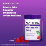 Natrol Melatonin Gummies, Sleep Support, 90 Strawberry-Flavored Adult Melatonin Gummies, 5 mg Sleep Aids for Adults
