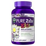 PURE Zzzs Kidz, Kids Melatonin Gummy, Sleep Aid, Low Amount of Melatonin for Kids, with Chamomile and Lavender, Melatonin 1 mg, Melatonin Gummies Kids, Berry Flavored, 72 Sleep Gummies