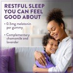 PURE Zzzs Kidz, Kids Melatonin Gummy, Sleep Aid, Low Amount of Melatonin for Kids, with Chamomile and Lavender, Melatonin 1 mg, Melatonin Gummies Kids, Berry Flavored, 72 Sleep Gummies