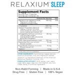 Relaxium Sleep Aid for Adults, Melatonin 5mg with Magnesium Glycinate, Sleep-Promoting Valerest & Ashwagandha, Non-Habit Forming Sleep Supplement, 60 Capsules, 30-Day Supply