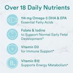 SmartyPants Prenatal Vitamins for Women, Multivitamin Gummies: Omega 3 Fish Oil (EPA/DHA), Biotin, Methylfolate, Vitamin D3, C, Vitamin B12, B6, A, K & Zinc, Inositol, 120 Count (30 Day Supply)