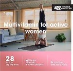 Optimum Nutrition Opti-Women Daily Multivitamin for Women, Immune Support Supplement With Iron, 30 Day Supply, 60 Count, (Packaging May Vary)