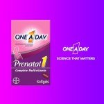 ONE A DAY Women's Prenatal 1 Multivitamin including Vitamin A, Vitamin C, Vitamin D, B6, B12, Iron, Omega-3 DHA & more - Supplement for Before, During, & Post Pregnancy, Red, 30 Count (Pack of 1) (Packaging May Vary)