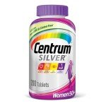 Centrum Silver Women's Multivitamin for Women 50 Plus, Multivitamin/Multimineral Supplement with Vitamin D3, B Vitamins, Calcium and Antioxidants, Gluten Free, Non-GMO Ingredients - 200 Count