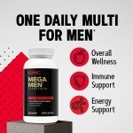 GNC Mega Men Essentials One Daily Multivitamin | Supports Overall Health and Muscle Performance | 60 Count