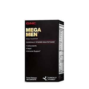GNC Mega Men Multivitamin | Heart Health, and Immune Support | 180 Count