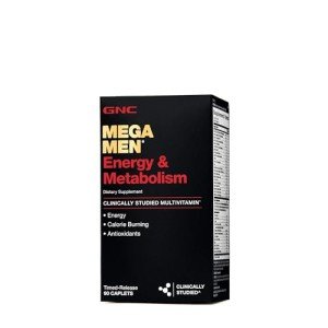 GNC Mega Men Energy & Metabolism Multivitamin | Increased Energy, Metabolism and Calorie Burning | 90 Count