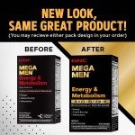 GNC Mega Men Energy & Metabolism Multivitamin | Increased Energy, Metabolism and Calorie Burning | 90 Count