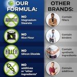 Men's Daily Multivitamin - Vegan Multivitamin for Men with Saw Palmetto, Biotin, Organic Superfoods, Probiotics, Enzymes - for Optimal Health, Energy, Immunity& Gut Support, Easy to Swallow Capsules