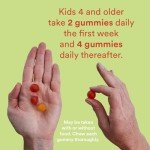 SmartyPants Kids Multivitamin Gummies and Fiber Supplement: Vitamin D3, C, Vitamin B12, B6, A, Zinc, Biotin, Inositol, Fiber Gummies, Three Fruit Flavors, 120 Count (30 Day Supply)