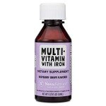 NovaFerrum Yum | Multivitamin with Iron for Infants, Toddlers & Kids | Immune Support | Ages 4 & Under | Gluten Free Certified | Sugar Free | Raspberry Grape | 50 Servings