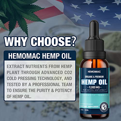 Organic Hemp Oil Drops - High Potency CBD