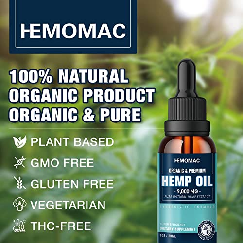 Organic Hemp Oil Drops - High Potency CBD