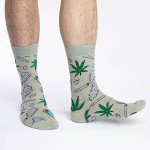 Good Luck Sock Men's Stoned Marijuana Socks, Adult, Shoe Size 7-12