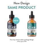 Organic Hemp Oil for Dogs and Cats - Liquid Supplement for Calming, Hip & Joint Support, and Overall Wellness - Made in USA