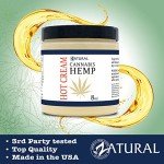 Zatural Hemp Hot Cream Massage Joints and Muscles and Body Wraps Essential Oil Blend, Aloe, Hemp, and More (8oz jar)