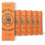 ZIG-ZAG Rolling Papers French Orange 1 1/4 ( 6 Booklets)