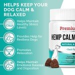 PREMIUM CARE Hemp Calming Chews for Dogs, 9.3 oz (264g), Duck Flavor, Calming Treats for Dogs, Dog Calming Chews, Dog Anxiety Chews, Anti Anxiety Relief, Valerian Root, L-Tryptophan, 120 Soft Chews