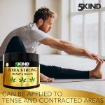 5kind Extra Strong Hemp Cream Maximum Strength 10.1 fl oz - Natural Ingredients - for All Skin Types