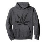 THC POT LEAF INK STAMP Cannabis Medical Marijuana Hoodie Pullover Hoodie