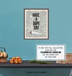 Dope Poster, Dope Wall Decor, Weed Decoration - 8x10 UNFRAMED Marijuana Wall Art, Cannabis Room Decor - Unique Cool Gift for Ganja, Spliff, Pot Smoking Fan