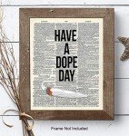 Dope Poster, Dope Wall Decor, Weed Decoration - 8x10 UNFRAMED Marijuana Wall Art, Cannabis Room Decor - Unique Cool Gift for Ganja, Spliff, Pot Smoking Fan