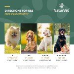NaturVet Quiet Moments Calming Aid Dog Supplement, Helps Promote Relaxation, Reduce Stress, Storm Anxiety, Motion Sickness for Dogs (Quiet Moments Plus Hemp, 180 Soft Chews)